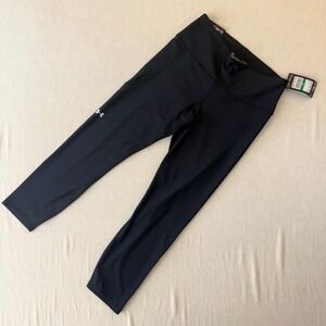 Under Armour Tech Hi Ankle Leggings Black High Rise Compression  womens L NWT